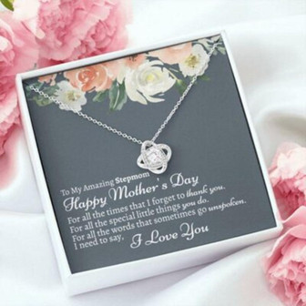 Stepmom Necklace Mothers Day Necklace Gift, Gift For Stepmom, Stepmother - Thegiftio UK