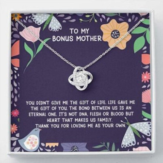 Stepmom Necklace, To My Bonus Mother Necklace Gift, Necklace For Mother, Day - Thegiftio UK