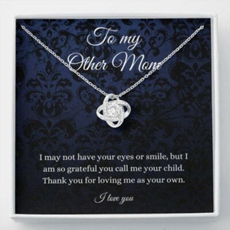 Stepmom Necklace, To My Other Mom Necklace, Mothers Day Gift For Stepmom, Bonus Mom, Second Mom, Wedding - Thegiftio UK