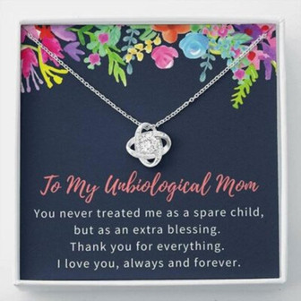 Stepmom Necklace, Unbiological Mom Necklace Gift, Bonus Mom, Step Mom, Second Mom, Stepmother - Thegiftio UK