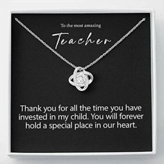 Teacher Appreciation Necklace Gift, Teacher Retirement Gift, Teacher Thank You - Thegiftio UK