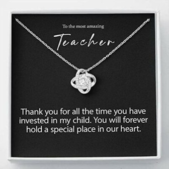 Teacher Appreciation Necklace Gift, Teacher Retirement Gift, Teacher Thank You - Thegiftio