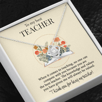Teacher Necklace, Gifts Necklace For Teacher, Teacher Thank You Gift, Appreciate Gift For Female Teacher - Thegiftio