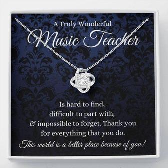 Teacher Necklace, Music Teacher Gift Band Teacher Thank You Gift, Orchestra Teacher Gift, Choir Teacher Necklace Gift - Thegiftio UK