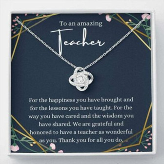 Teacher Thank You Necklace Gifts, Autism Awareness Necklace, Autism Teacher, Behaviorist - Thegiftio