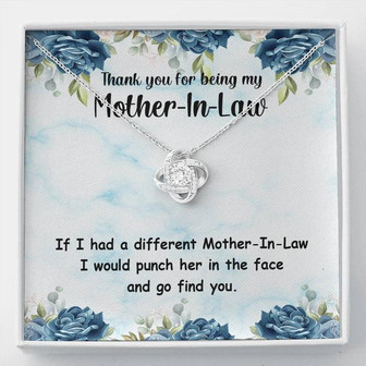 Thank You For Being My Mother-In-Law - Love Knot Necklace - Thegiftio