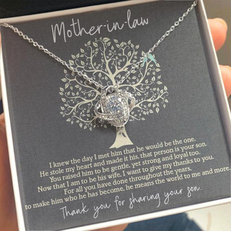Thank You For Sharing Your Son - Love Knot Necklace - Thegiftio