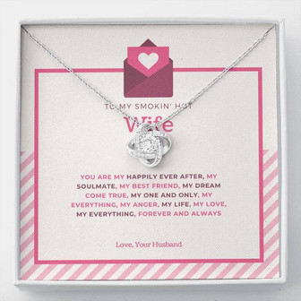 Thank You Gift - To My Wife - Love Knot Necklace - Thegiftio UK
