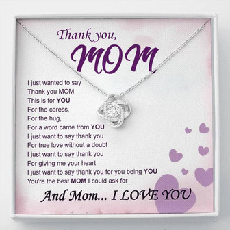 Thank You Mom - Love Knot Necklace - Thegiftio UK