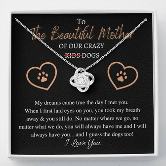 "The Beautiful Mother" Love Knot Necklace Dog Mother Edition - Thegiftio UK