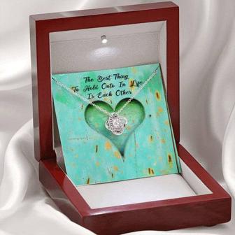 The Best Thing To Hold Onto Love Knot Necklace - Thegiftio UK