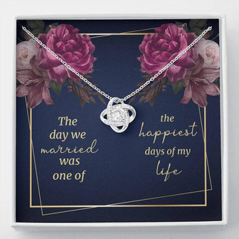The Day We Married - Love Knot Necklace - Gift For Wife - Thegiftio UK