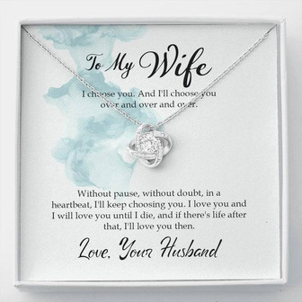 The Love Knot Necklace - To My Wife - Thegiftio UK