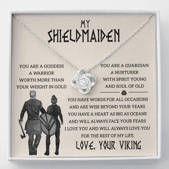 The Love Knot Necklace For Your Shieldmaiden Wife - New Version - Thegiftio UK
