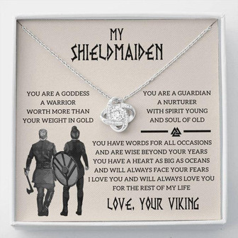 The Love Knot Necklace For Your Shieldmaiden Wife - Thegiftio UK