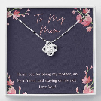 The Love Knot Necklace. Mother's Day Greeting Card Gift For Mom Mother Mama - Thegiftio
