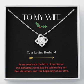 The Most Romantic Christmas Gift For Her, Love Knot Necklace - Thegiftio UK