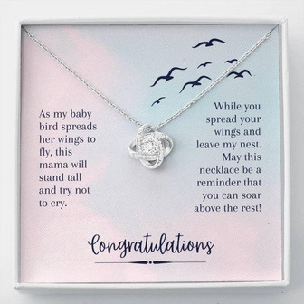 This Mama Will Stand Tall And Try Mot To Cry - Love Knot Necklace - Thegiftio