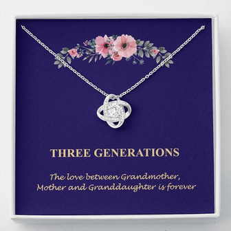 Three Generations - Grandmother - Love Knot Necklace - Thegiftio UK