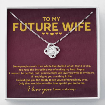 To My Future Wife Double Hearts Necklace - Thegiftio UK
