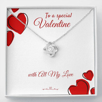To A Special Valentines Love Knot Necklace - Thegiftio UK