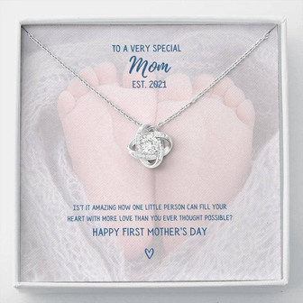 "To A Very Special Mom" - Mother's Day Love Knot Necklace - Thegiftio UK