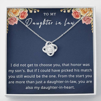To Daughter-In-Law - Love Knot Necklace - Thegiftio
