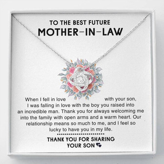 To Future Mother-In-Law | Love Knot Necklace - Thegiftio
