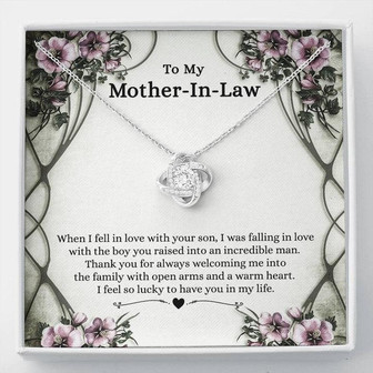 To Mother In Law - Love Knot Necklace For Gift - Thegiftio UK
