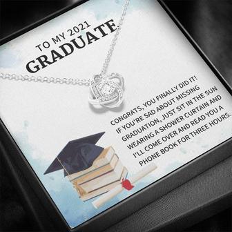 To My 2021 Graduate - You Finally Did It - Love Knot Necklace - Thegiftio UK