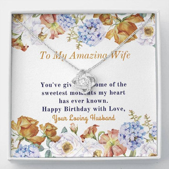 To My Amazing Wife - Love Knot Necklace - Thegiftio UK