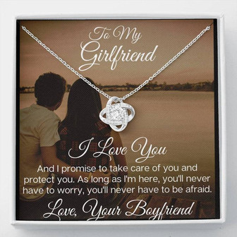 To My Awesome Girlfriend - The Stunning Love Knot Necklace - Thegiftio