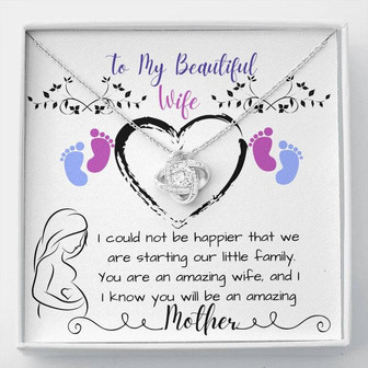 To My Beautiful Wife - Love Knot Necklace - Thegiftio UK