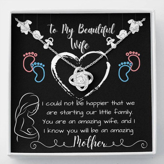 To My Beautiful Wife - Love Knot Necklace - Thegiftio UK