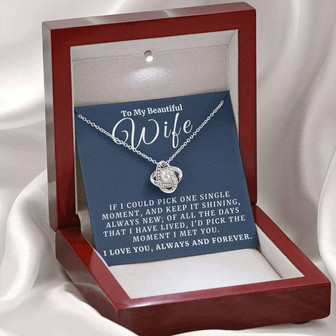 To My Beautiful Wife - Love Knot Necklace - Thegiftio UK