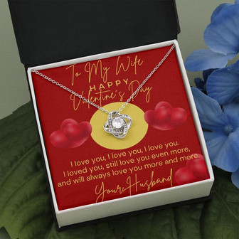 To My Beautiful Wife - The Gorgeous Love Knot Necklace - Thegiftio UK