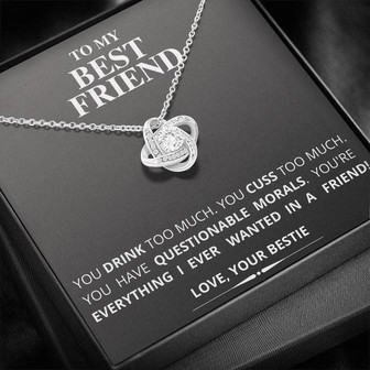 To My Best Friend - Love Knot Necklace - Thegiftio UK