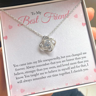 To My Best Friend - Love Knot Necklace - Thegiftio UK