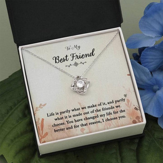 To My Best Friend - Love Knot Necklace - Thegiftio UK