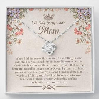 To My Boyfriends Mom - Love Knot Necklace - Thegiftio UK
