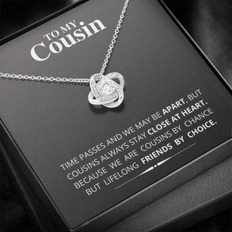 To My Cousin - Love Knot Necklace - Thegiftio UK