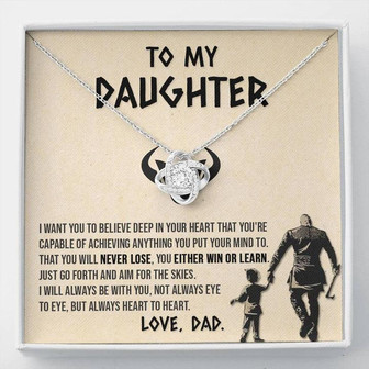 To My Daughter - Gift For Daughter - The Love Knot Necklace - Thegiftio UK