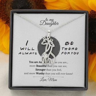 To My Daughter - I Will Always Be There - Love Knot Necklace, Mother Daughter Necklace, Daughter Birthday Gift From Mom, Daughter Necklace - Thegiftio UK