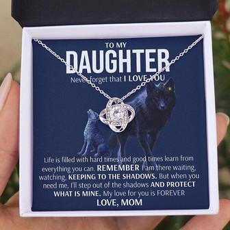 To My Daughter - Keeping To The Shadows | Love Knot Necklace - Thegiftio UK
