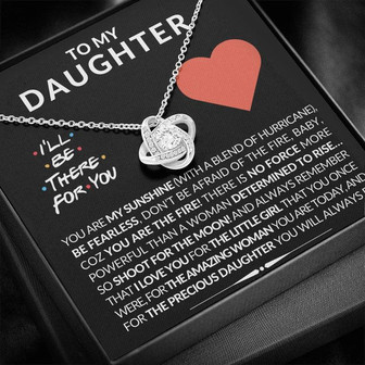 To My Daughter - Love Knot Necklace - From Mom - Thegiftio UK
