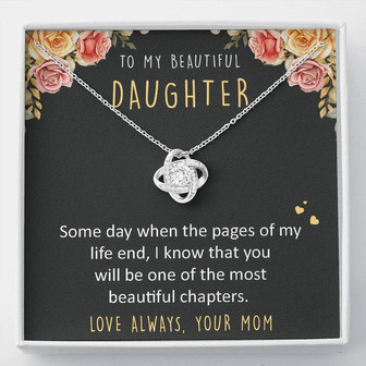To My Daughter - Love Knot Necklace - Thegiftio UK