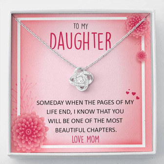 To My Daughter - Love Knot Necklace - Thegiftio UK