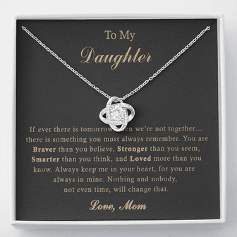 To My Daughter - Love Knot Necklace - Thegiftio UK
