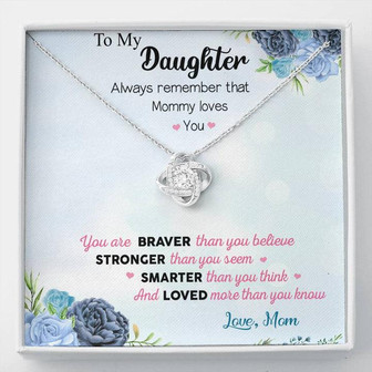 To My Daughter - Love Knot Necklace - Thegiftio UK