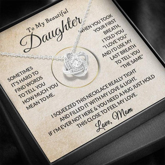 To My Daughter - Love Knot Necklace - Thegiftio UK